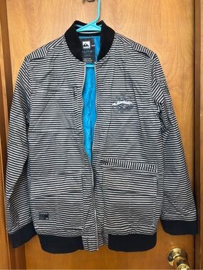 Quiksilver Striped Bomber Jacket